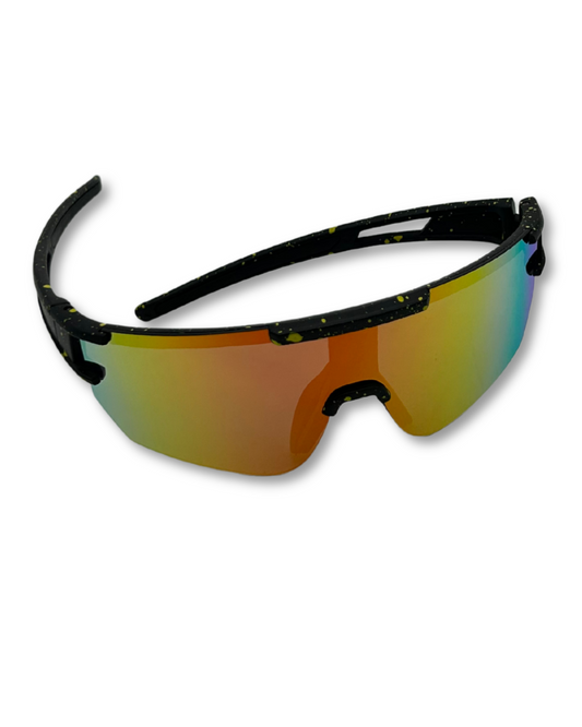 Solar Drip – Paint-Splatter Visor Shades