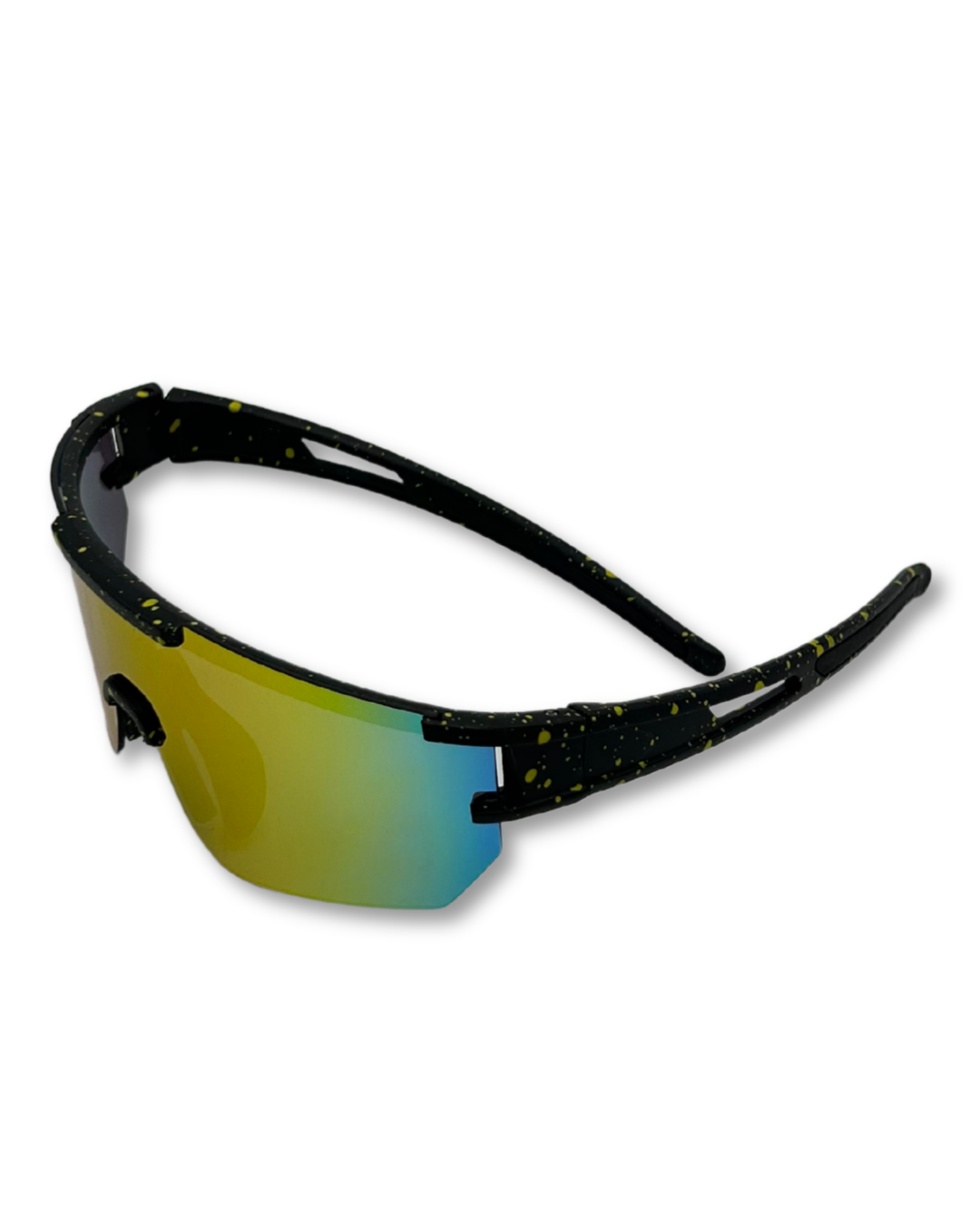 Solar Drip – Paint-Splatter Visor Shades