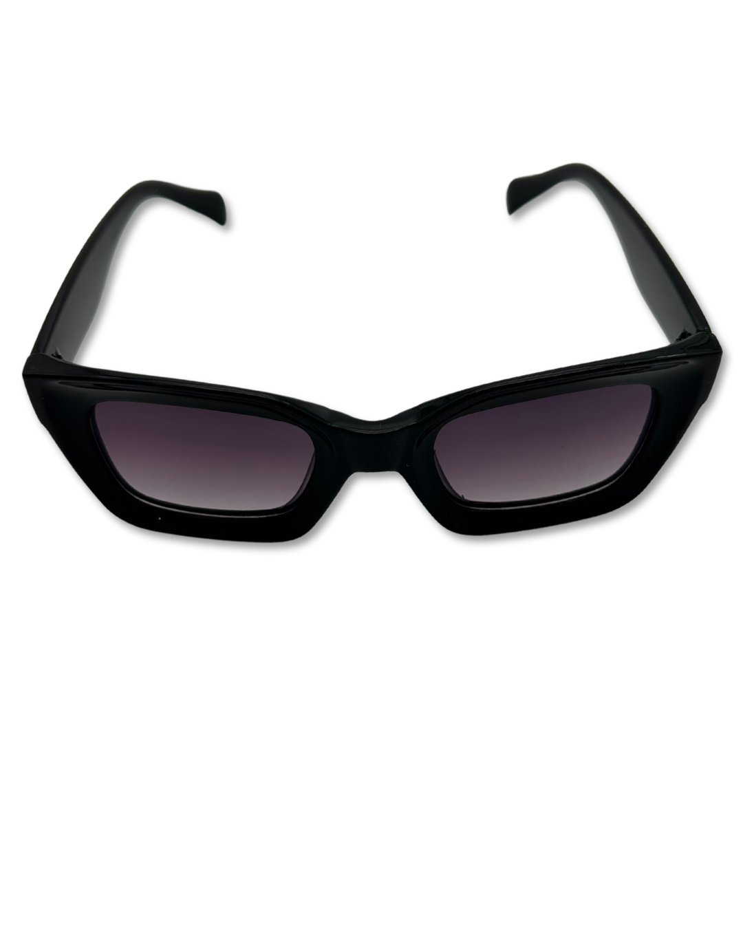 Smokey Black – Angular Cat Eye Sunglasses
