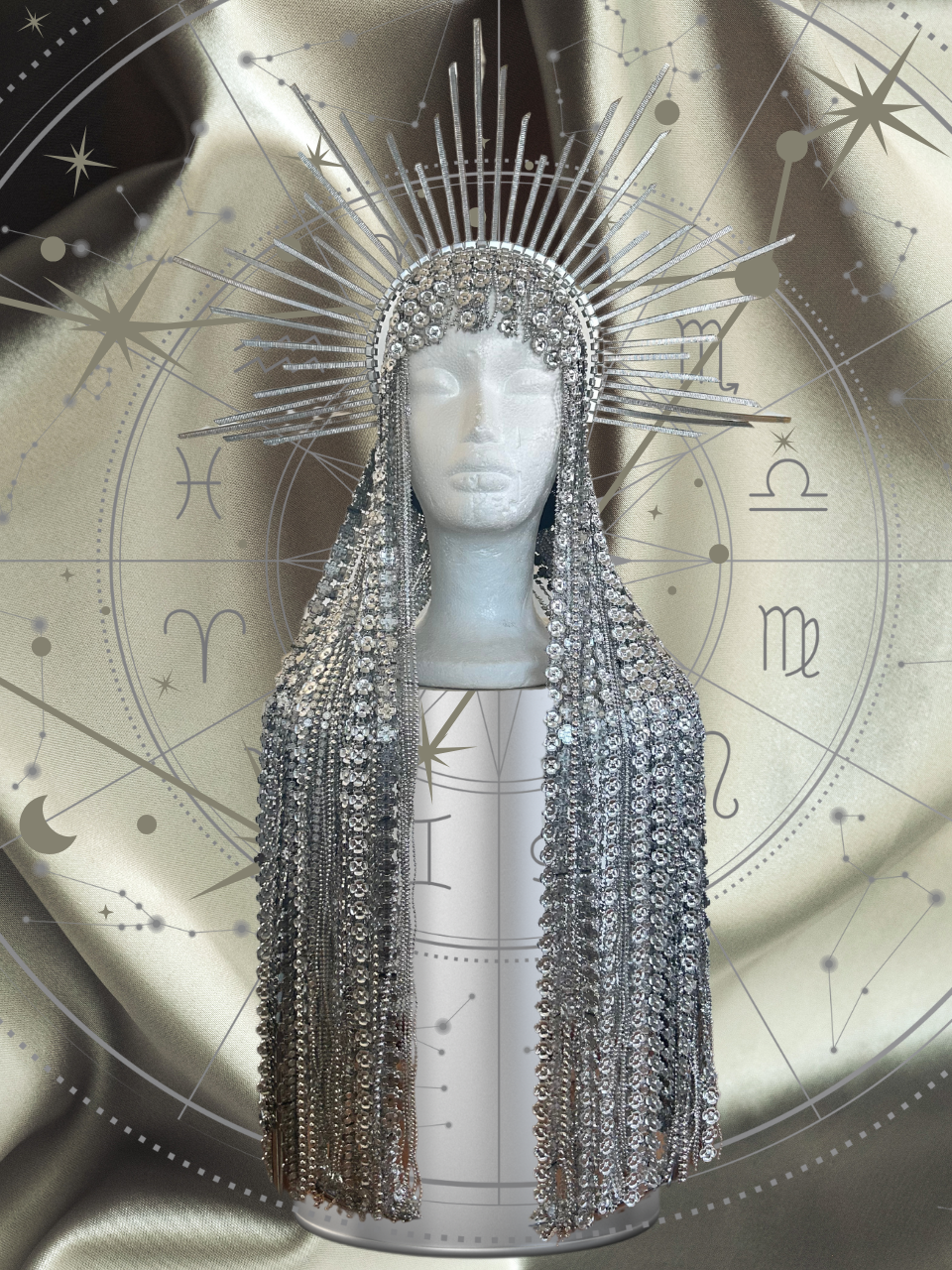 Castlecore Celestial Silver Headdress