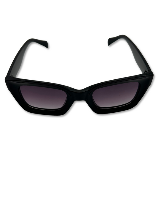 Smokey Black – Angular Cat Eye Sunglasses