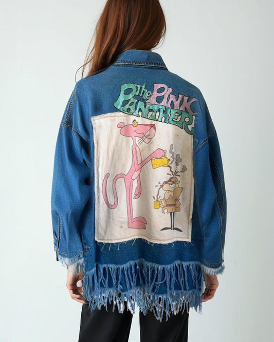 Pink Panther Vintage Denim Jacket