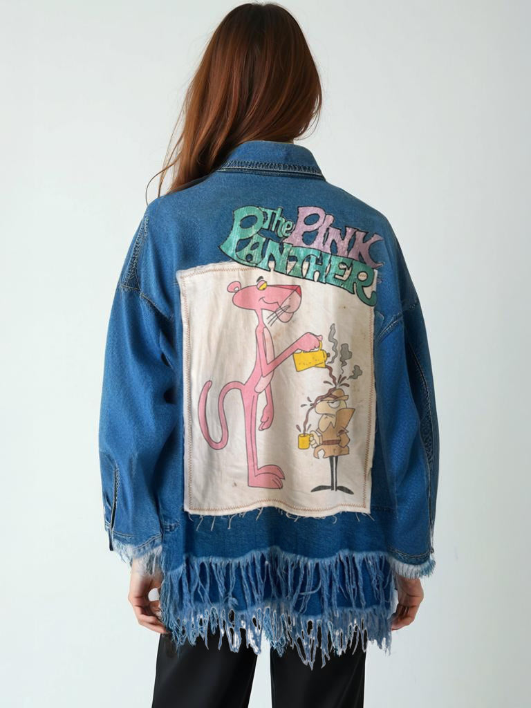 Pink Panther Vintage Denim Jacket